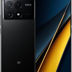 Xiaomi Poco X6 PRO 5G + 4G LTE ปลดล็อคทั่วโลก (512GB + 12GB) GSM 6.6 นิ้ว 64MP Triple Camera (Tmobile Mint Tello Global) + (ชุดชาร์จเร็วคู่ในรถยนต์) (สีดำ)