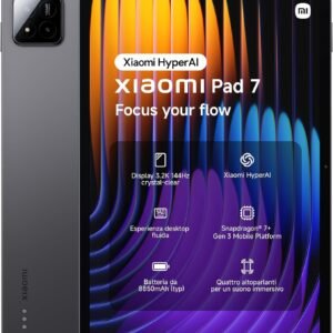 สำหรับผู้ใช้ใหม่เท่านั้น [เพียง ฿69.99]：Xiaomi Pad 7 Ai WiFi Global Version (ไม่รับสายหรือส่ง SMS) 11.2 นิ้ว 3.2K 144Hz 8850mAh Bluetooth 5.4 ลำโพงสี่ตัว 13 MP รุ่น 2410CRP4CG (สีเทา, 256GB + 8GB)